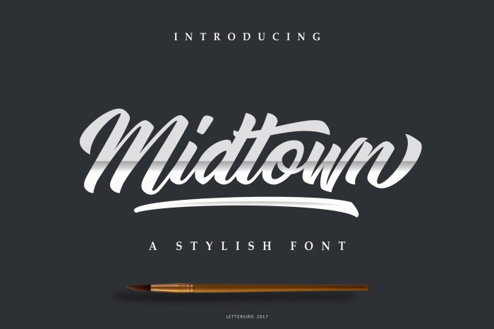 Stylish font creative fabrica script