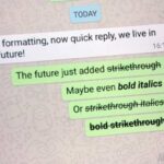 Whatsapp strikethrough italic tilde