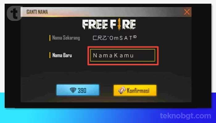 Cara Membuat Nama Ff Lebih Dari 12 Huruf