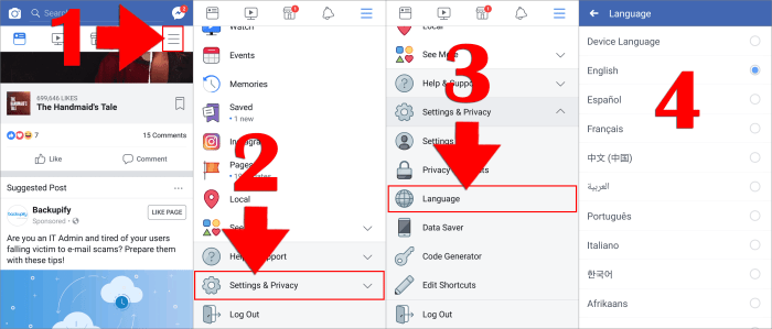 Cara Ganti Bahasa Di Facebook