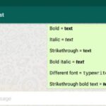 Whatsapp message text bold examples strikethrough italic feature use